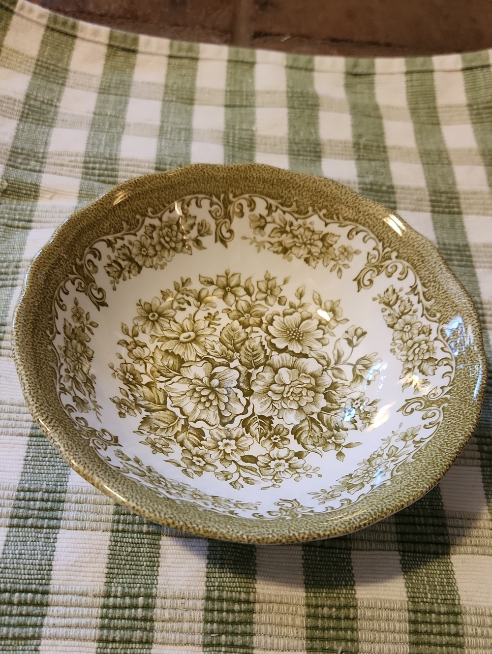 Royal Staffordshire Avondale Ironstone By J & G Meakin England Cereal Bowl Vtg